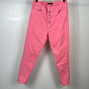 J Brand Pink High Rise Skinny Leg Jeans Size 32